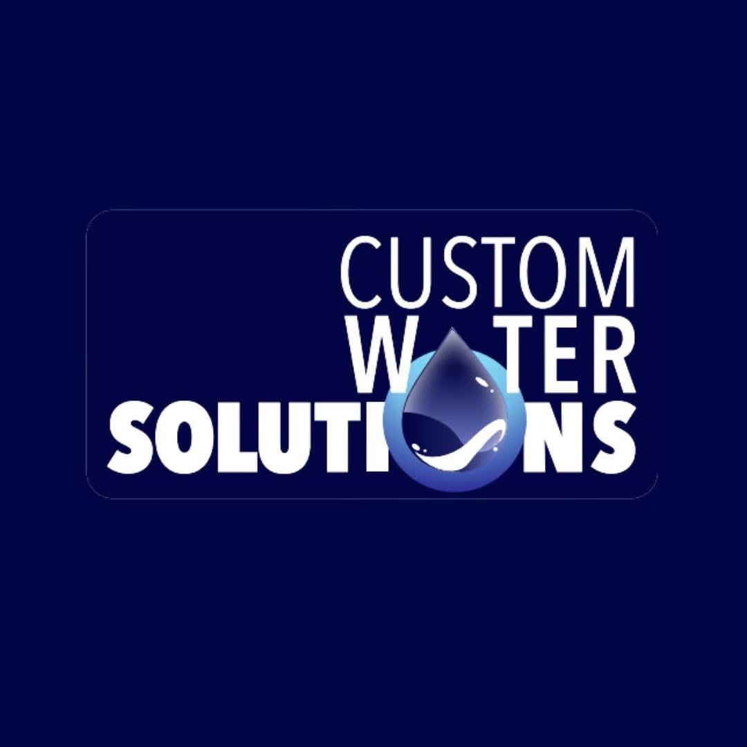 Logo with a dark blue background with white text.